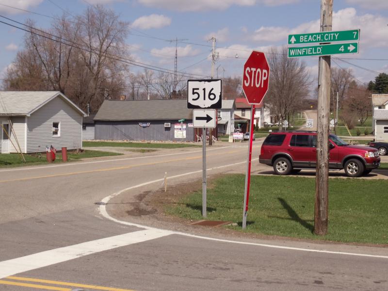 Ohio Route 516 from Dover to Dundee