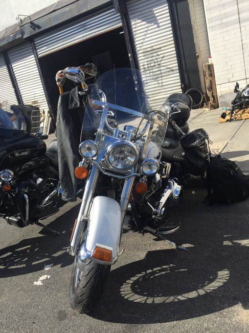 the rental motorcycle