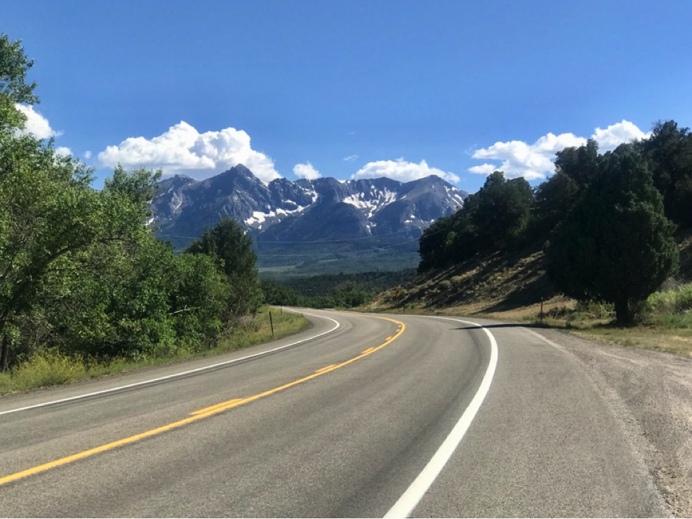 Looking over the San Juan mountains