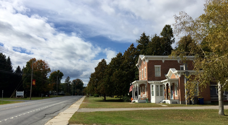 Entering Crown Point, NY from the south