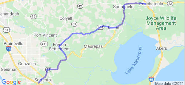 Best motorcycle rides in Louisiana 1