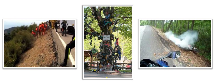 Dragon motorcyle ride map accidents and crashes picture