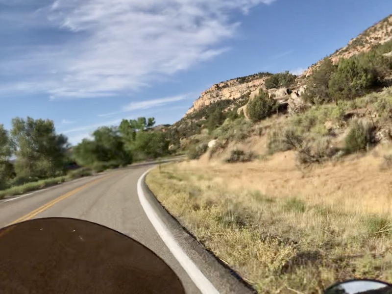 Continuing west on CO Route 145 entering Naturita, CO