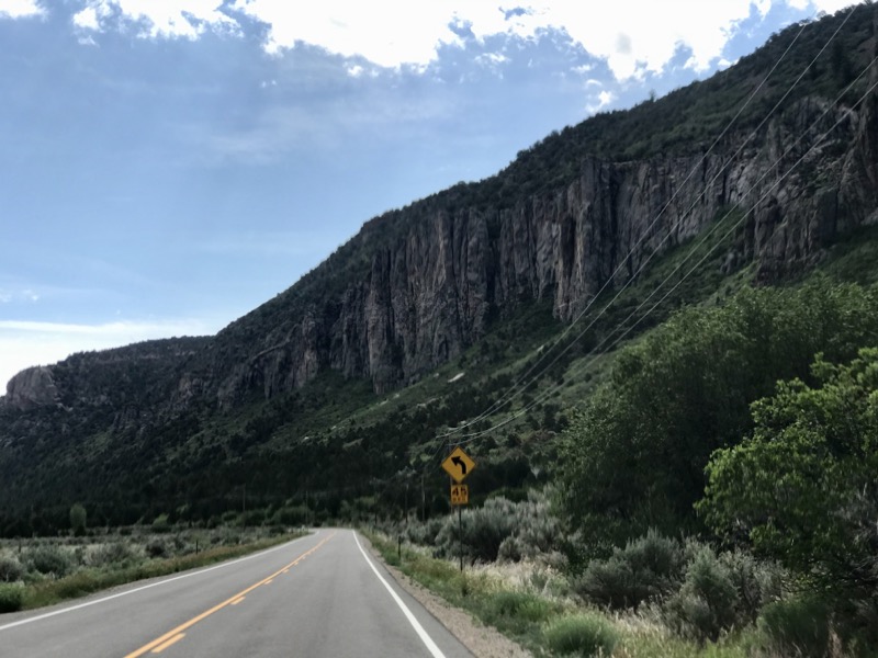 Along ​​CO Route 141 northeast of Driggs Mansion - one of Colorado's best motorcycle rides