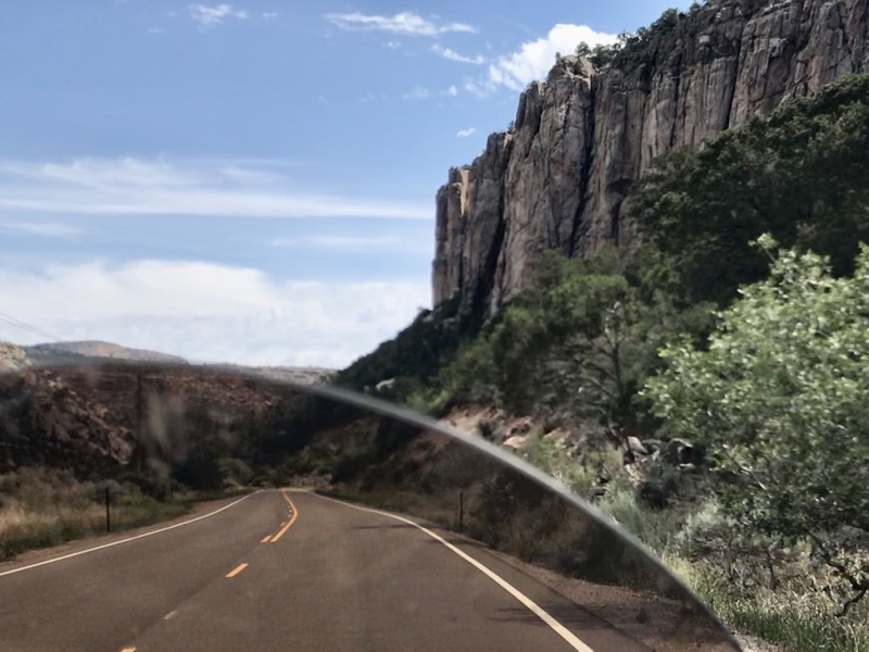 Along ​​CO Route 141 northeast of Driggs Mansion - one of Colorado's best motorcycle rides