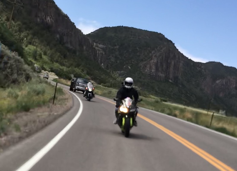 Along ​​CO Route 141 northeast of Driggs Mansion - one of Colorado's best motorcycle rides