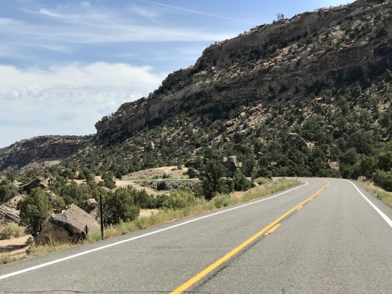 Along ​​CO Route 141 northeast of Driggs Mansion - one of Colorado's best motorcycle rides