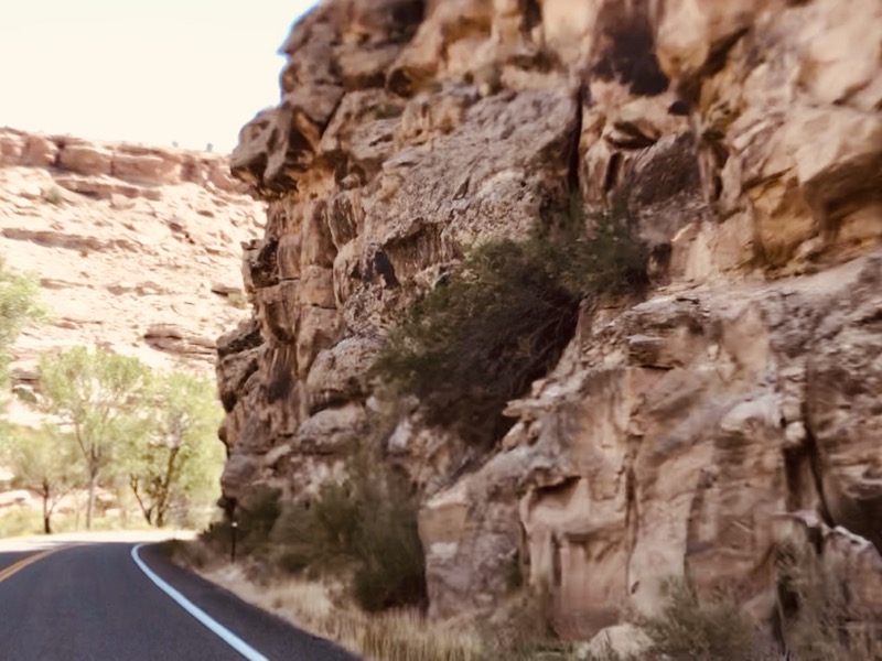 Along ​​CO Route 141 northeast of Driggs Mansion - one of Colorado's best motorcycle rides
