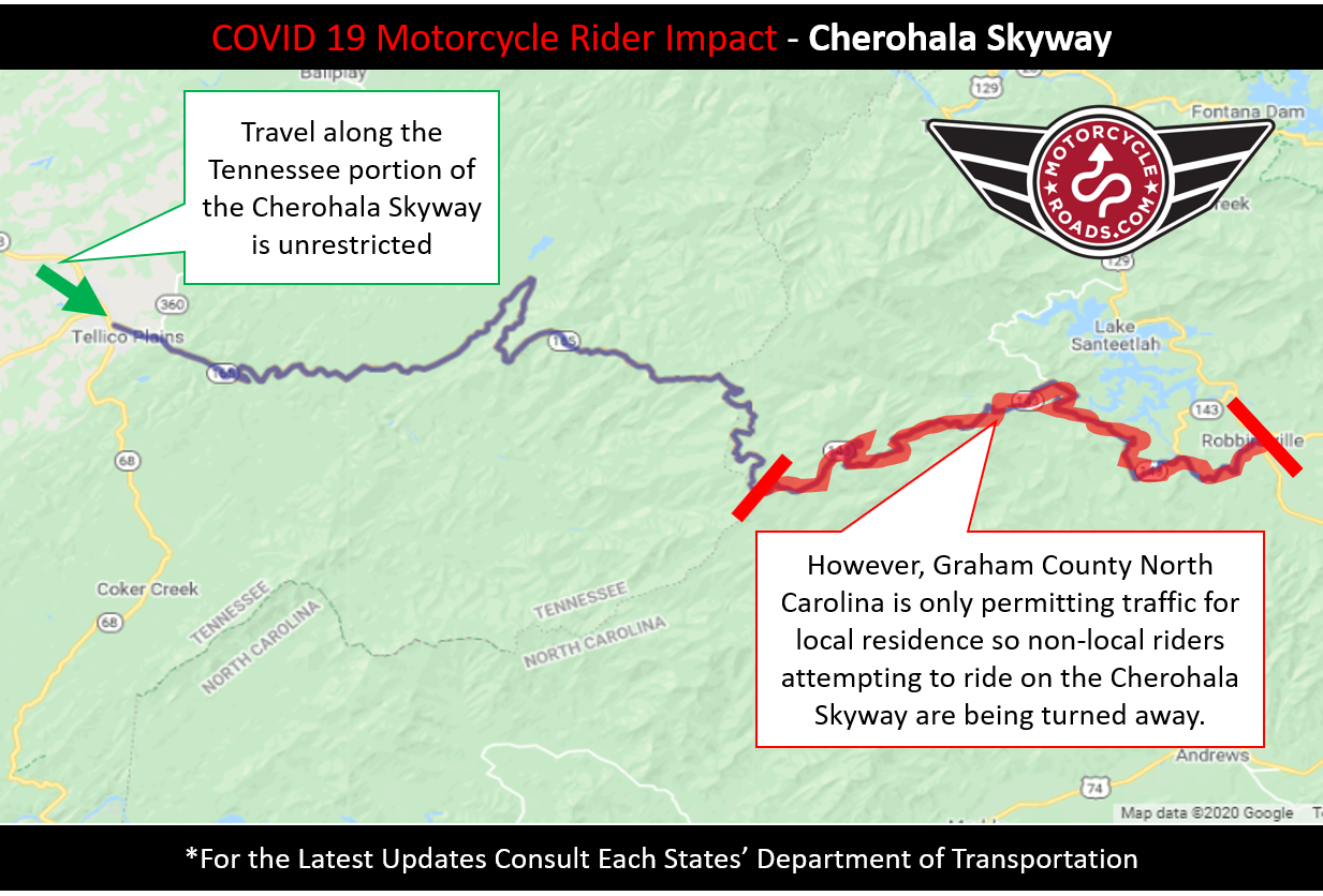 cherohala skyway COVID 19 impact