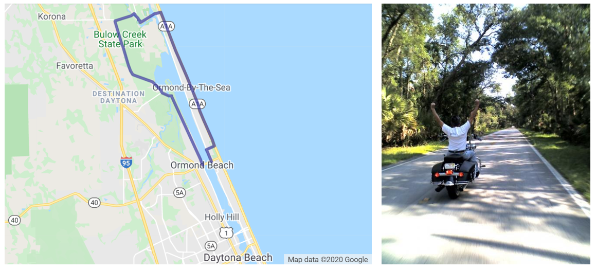 Daytona loop near the Daytona Beach Bike Week setting