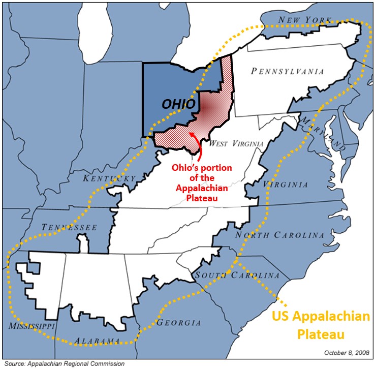 ohio hotspot appalachian plateau