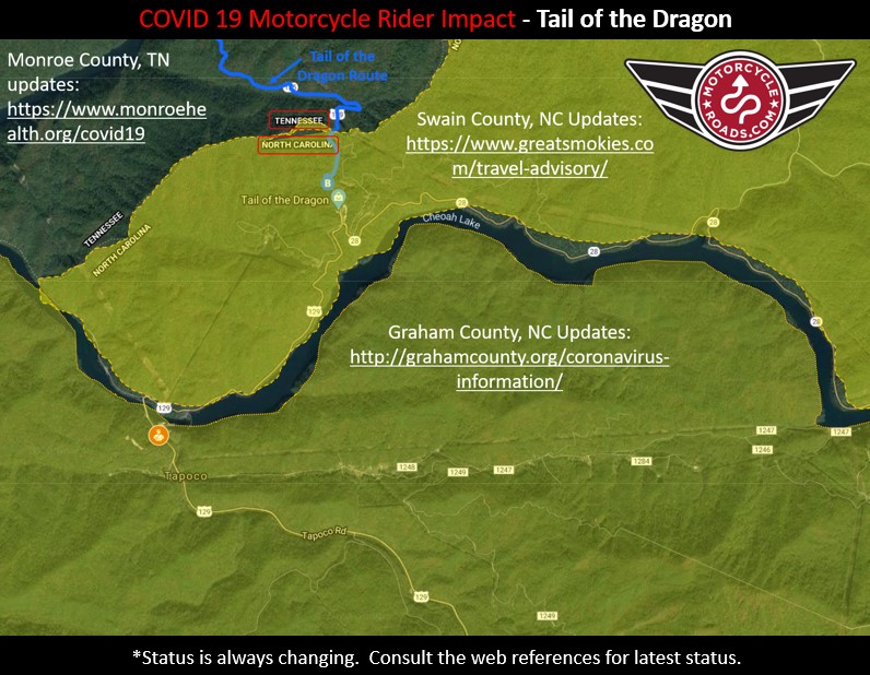 tail of dragon COVID 19 impact