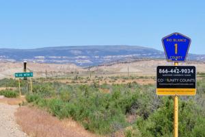 Rangely to Blue Mountain on CR 1